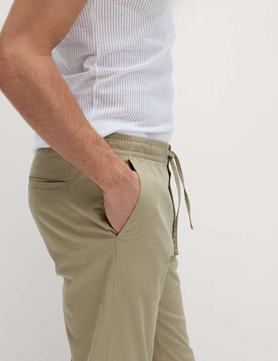 Tapered Fit Lightweight Trousers