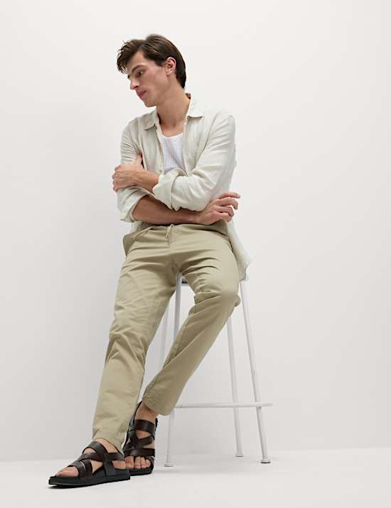 Tapered Fit Lightweight Trousers