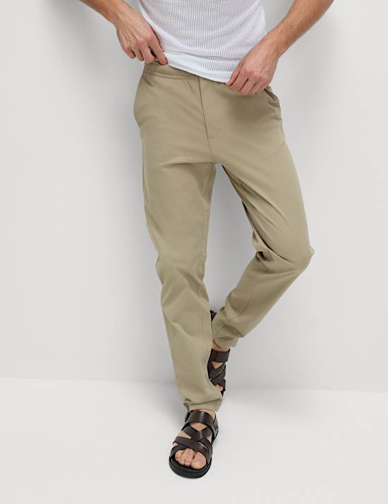 Tapered Fit Lightweight Trousers