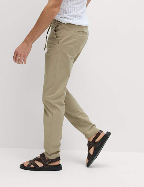 Tapered Fit Lightweight Trousers
