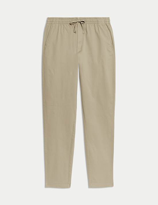 Tapered Fit Lightweight Trousers