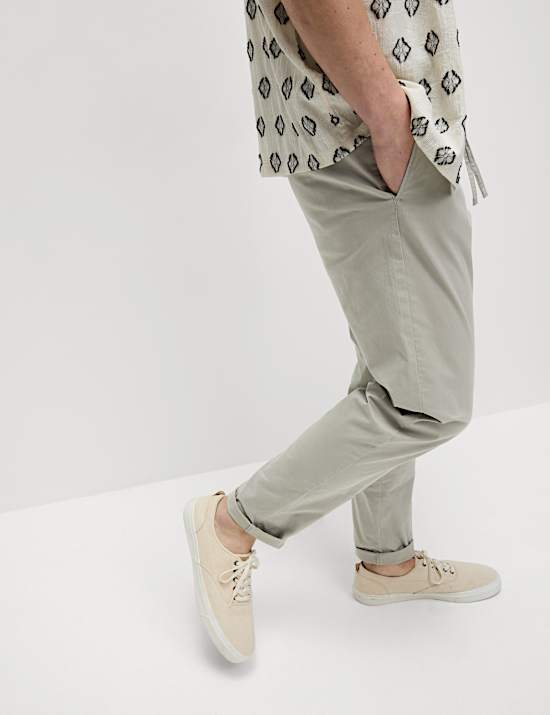 Tapered Fit Lightweight Trousers