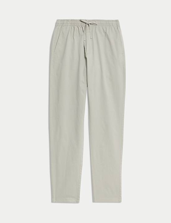 Tapered Fit Lightweight Trousers