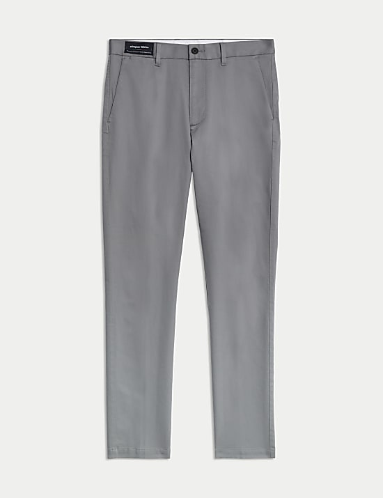 Schmal geschnittene, italienische Chinohose