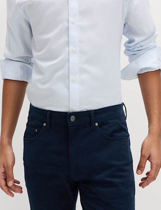 Slim Fit 5 Pocket Stretch Trousers