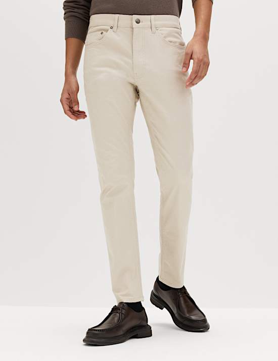 Slim Fit 5 Pocket Stretch Trousers
