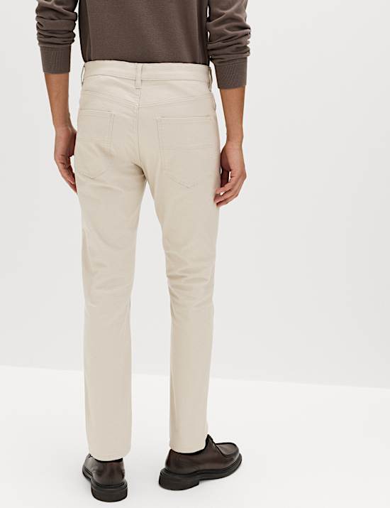 Slim Fit 5 Pocket Stretch Trousers