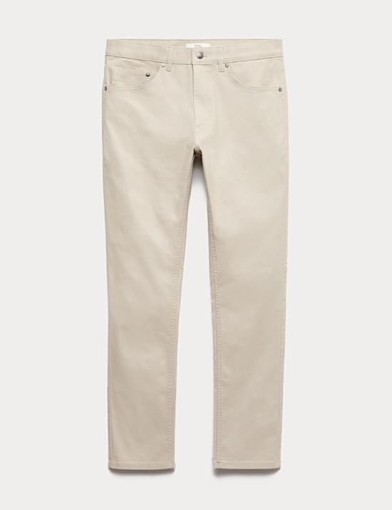 Slim Fit 5 Pocket Stretch Trousers