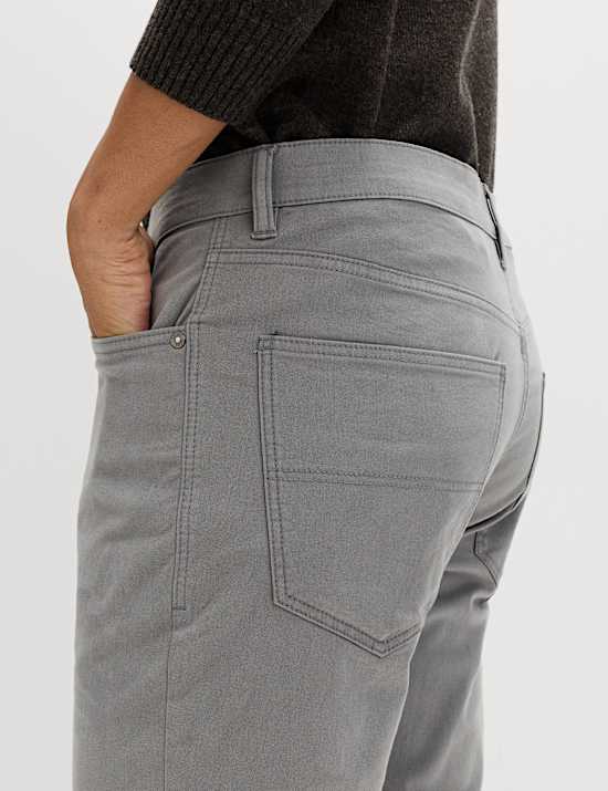 Slim Fit 5 Pocket Stretch Trousers