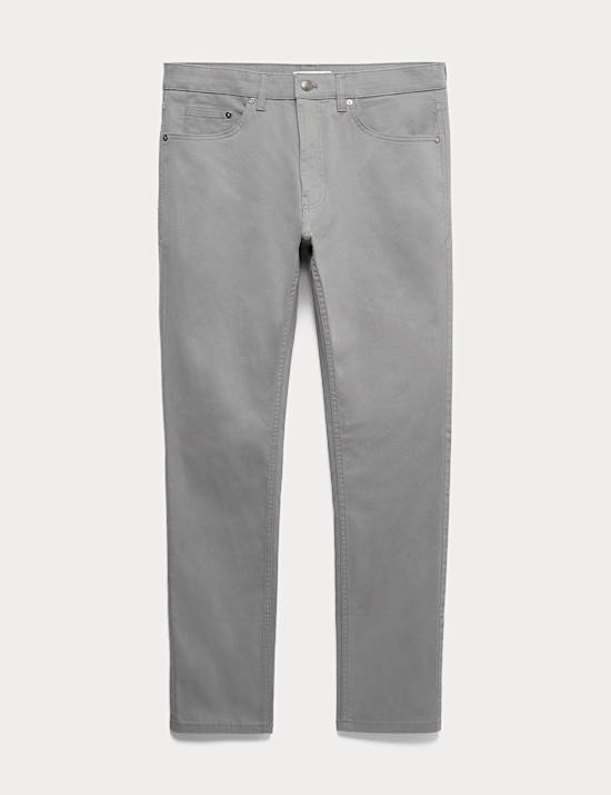 Slim Fit 5 Pocket Stretch Trousers
