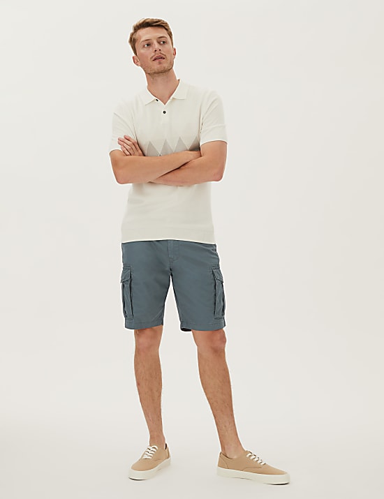Pure Cotton Cargo Shorts