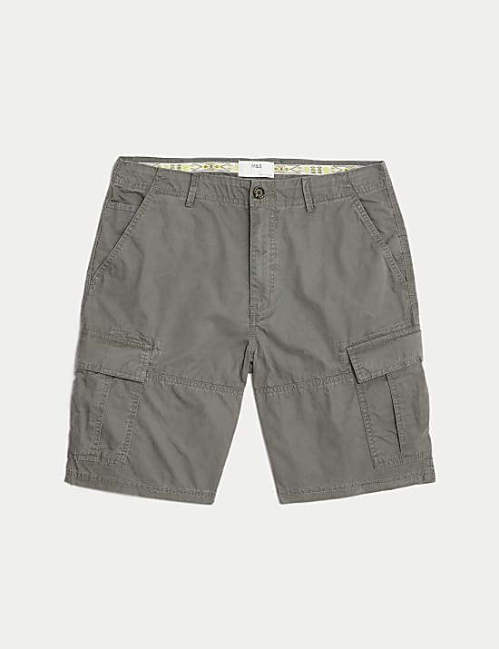 Pure Cotton Lightweight Cargo Shorts