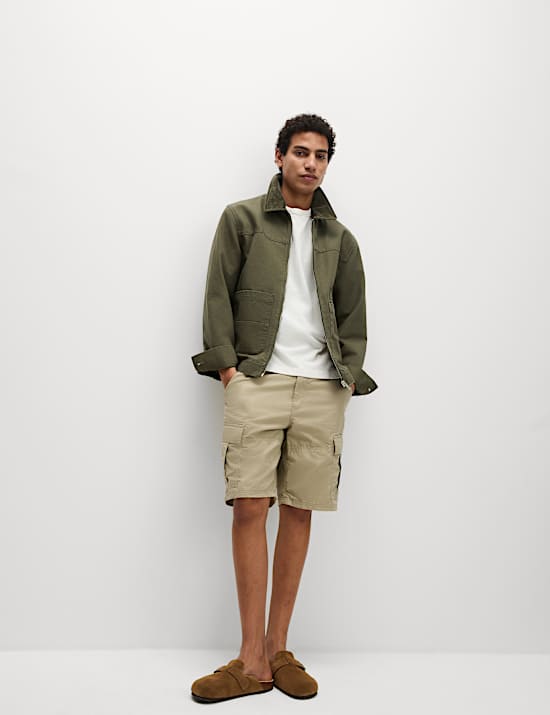 Pure Cotton Lightweight Cargo Shorts