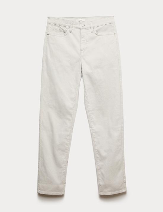 Straight Fit Textured 5 Pocket Trousers
