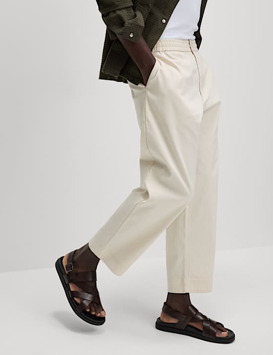 Tapered Fit Elasticated Waist Trousers