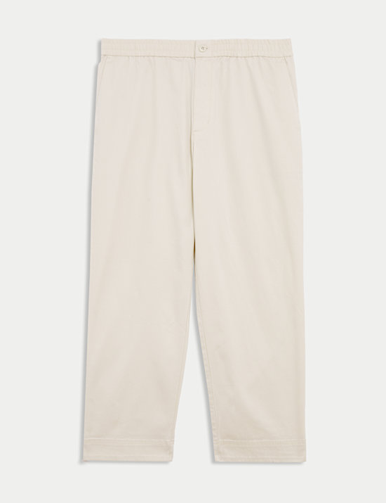Tapered Fit Elasticated Waist Trousers