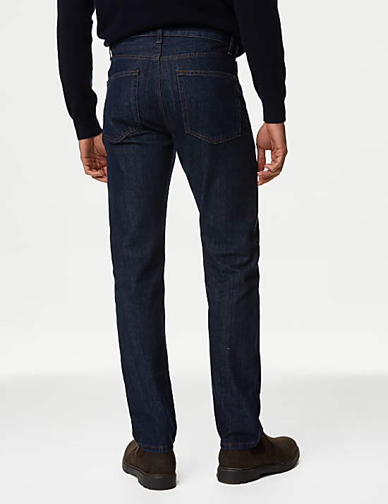Gerade geschnittene Jeans aus reiner Baumwolle