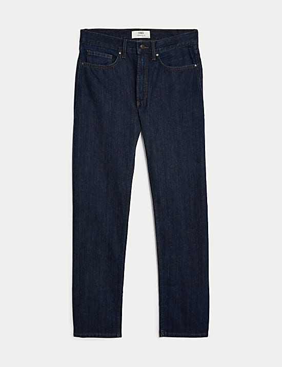 Gerade geschnittene Jeans aus reiner Baumwolle