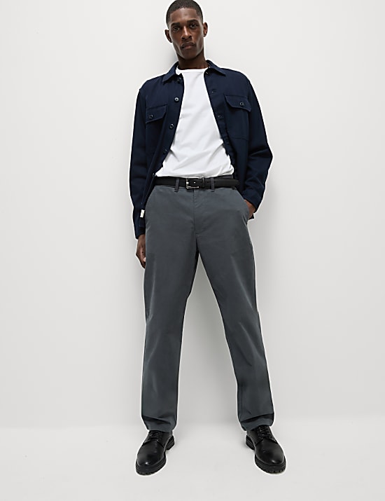 Loose Fit Stretch Chinos