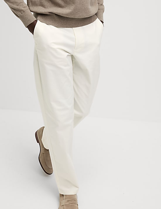 Loose Fit Stretch Chinos