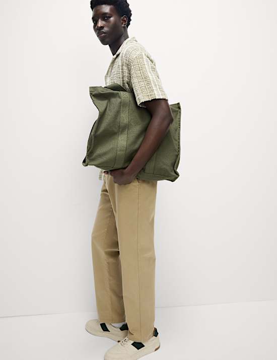 Loose Fit Stretch Chinos