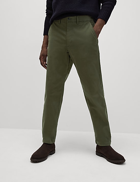 Loose Fit Stretch Chinos
