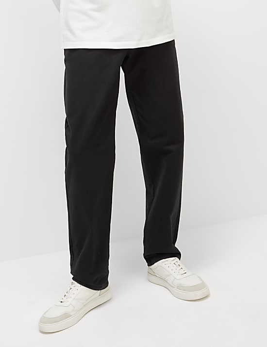 Chino en tissu extensible coupe ample