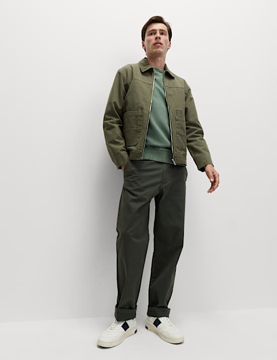 Loose Fit Stretch Chinos