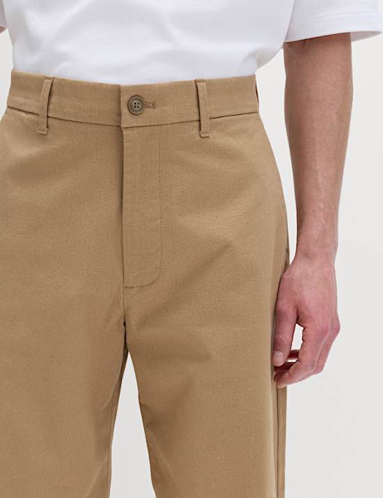 Loose Fit Stretch Chinos