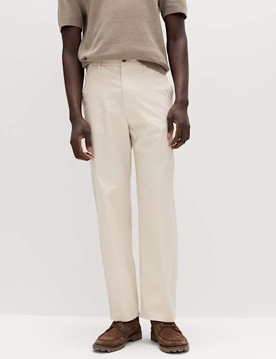Loose Fit Stretch Chinos