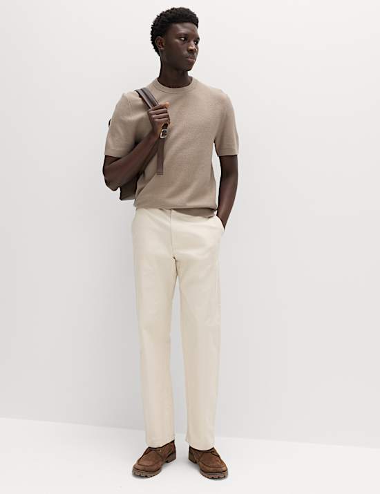 Loose Fit Stretch Chinos