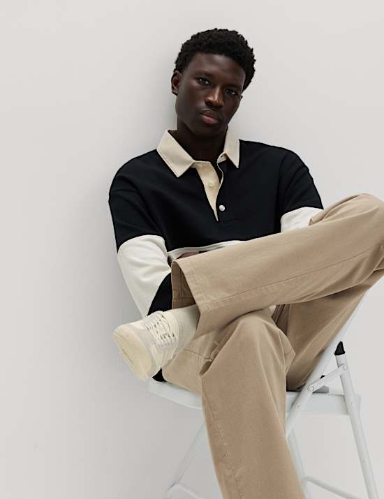 Loose Fit Stretch Chinos