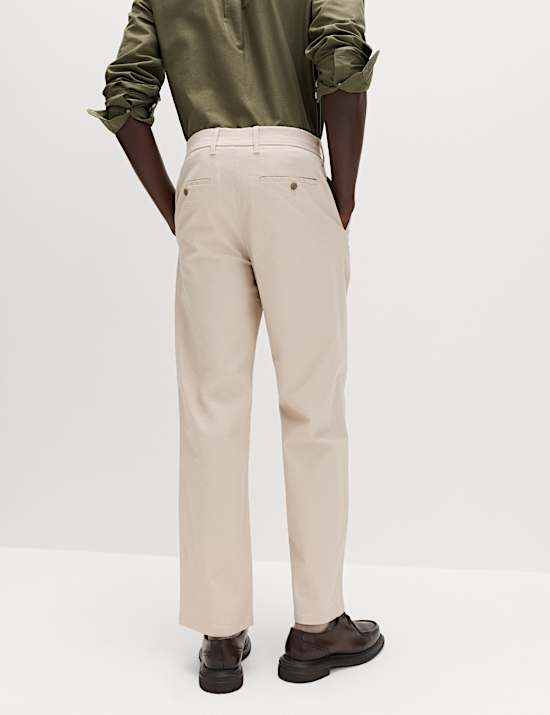 Loose Fit Stretch Chinos