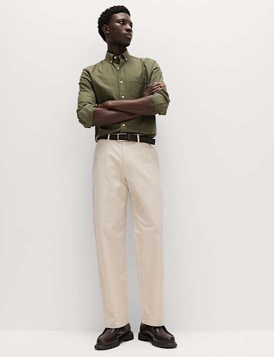 Loose Fit Stretch Chinos