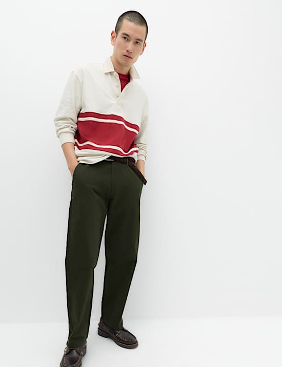 Loose Fit Stretch Chinos