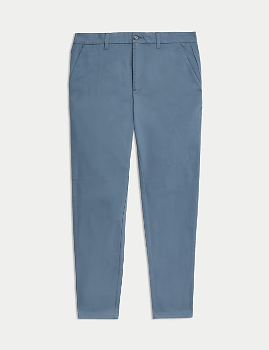 Chino-Hose mit Stretch in enger Passform