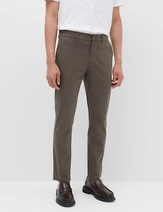 Slim Fit Cotton Rich Stretch Chinos