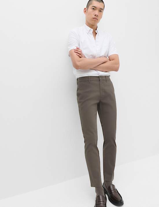 Slim Fit Cotton Rich Stretch Chinos