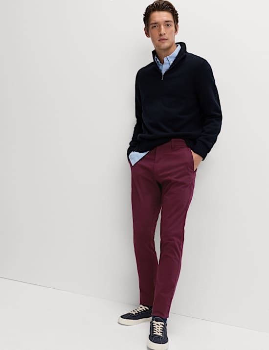 Slim Fit Cotton Rich Stretch Chinos