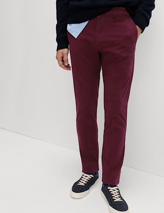 Slim Fit Cotton Rich Stretch Chinos