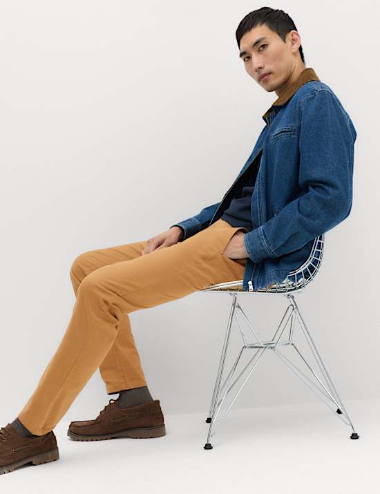 Slim Fit Cotton Rich Stretch Chinos
