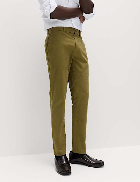 Slim Fit Cotton Rich Stretch Chinos