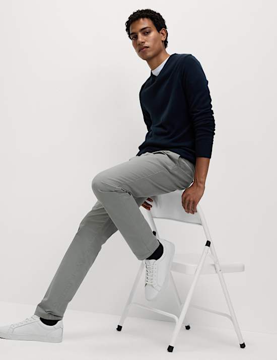 Slim Fit Cotton Rich Stretch Chinos