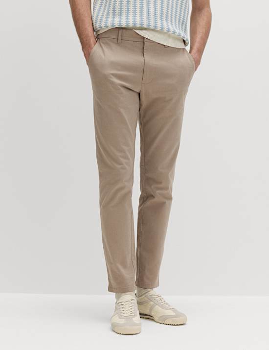 Slim Fit Cotton Rich Stretch Chinos
