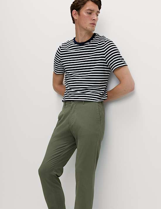 Slim Fit Cotton Rich Stretch Chinos