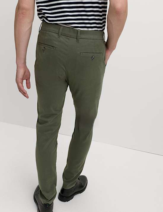 Slim Fit Cotton Rich Stretch Chinos