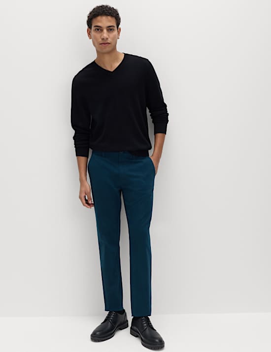Slim Fit Cotton Rich Stretch Chinos