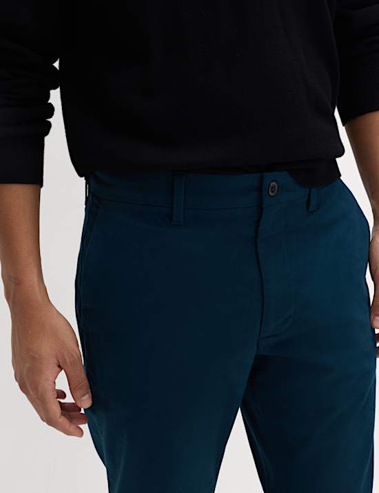 Slim Fit Cotton Rich Stretch Chinos
