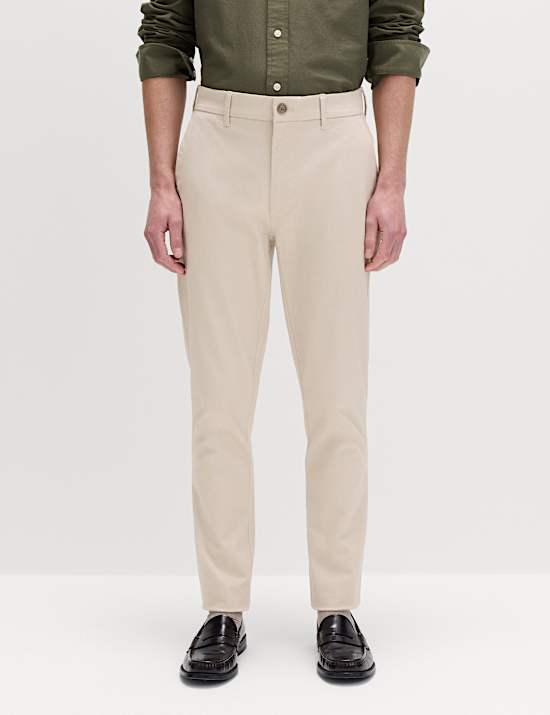 Chino met stretch en skinny pasvorm