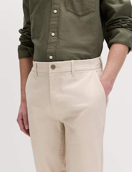 Chino met stretch en skinny pasvorm